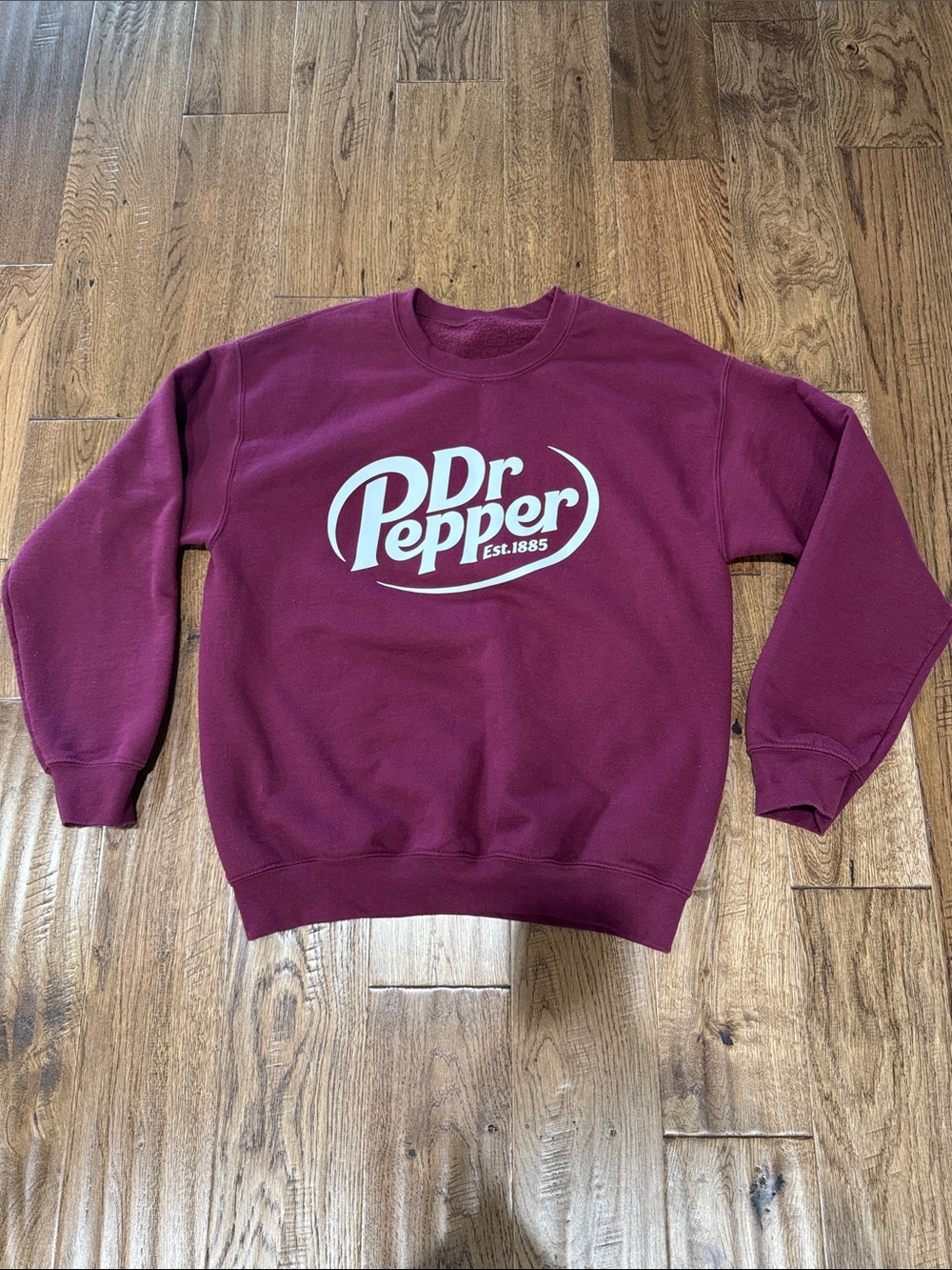 Maroon Crewneck Dr Pepper Sweatshirt